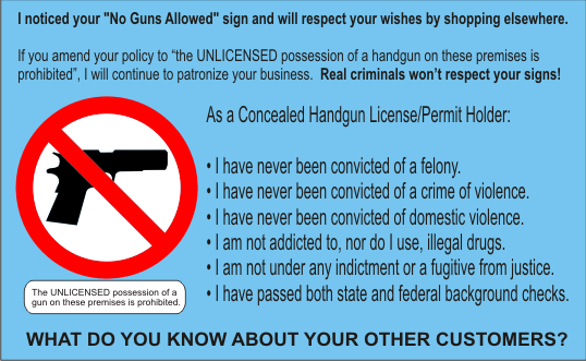 Click to see permission to use the image for a card to be given to business owners